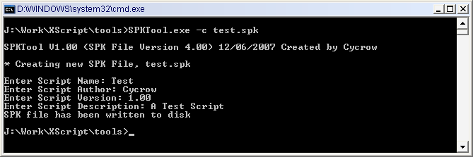 Create SPK
