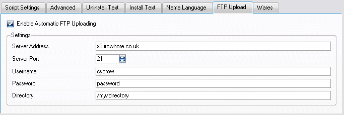FTP Upload